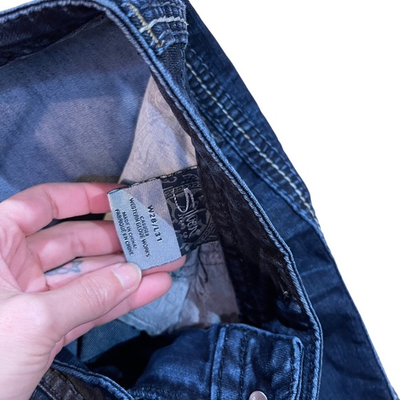 Y2K Silver Women’s Frances 18” Dark Wash Low Rise Bootcut Jeans - Picture 5 of 9